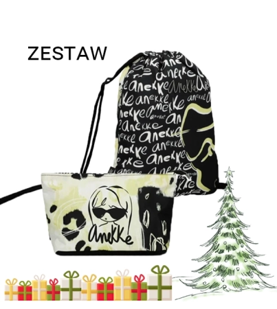 Komplet Anekke plecak tekstylny i kosmetyczka