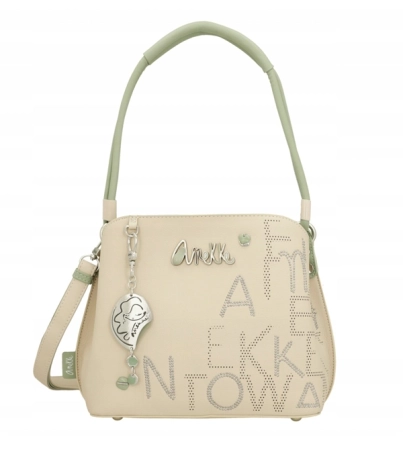 Anekke Original torebka z ciekawymi uchwytami i brelokiem
