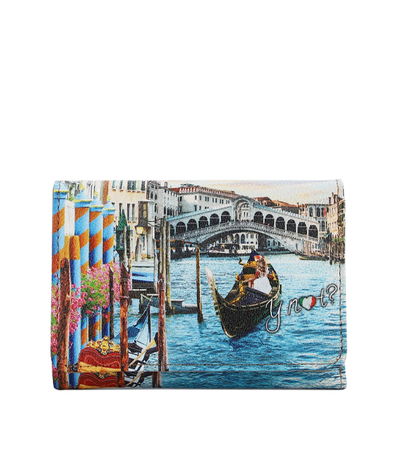 Portfel średniej wielkości z motywem Wenecji