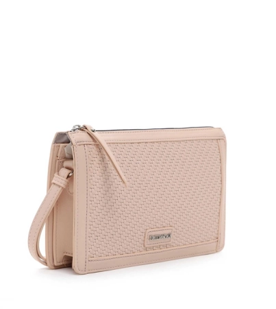 Emily&Noah średnia torebka na ramię pleciona różowa