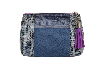 Evelinas skórzana kosmetyczka ręcznie robiona