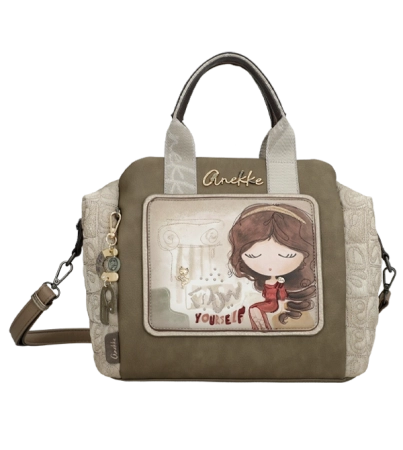 Anekke Muse torebka kuferek z krótkimi uchwytami i długim paskiem