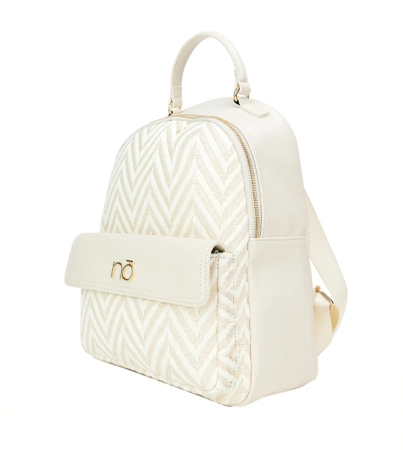 Beżowy pojemny plecak miejski Nobo