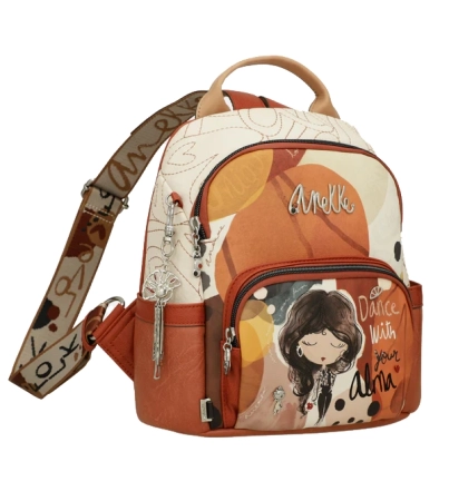 Anekke Alma plecak antykradzieżowy z dziewczynką