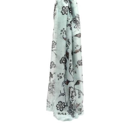 Misako duży szal w kwiaty 