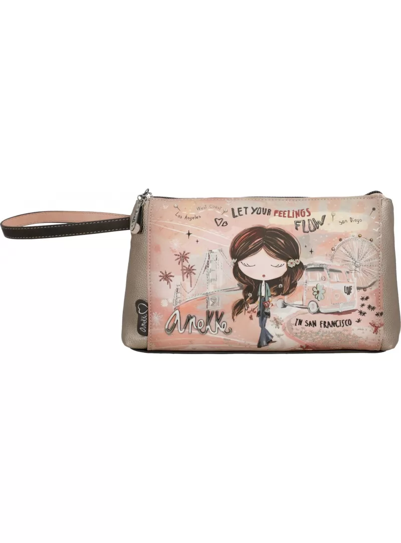 Kosmetyczka, etui Anekke Peace & Love Pink